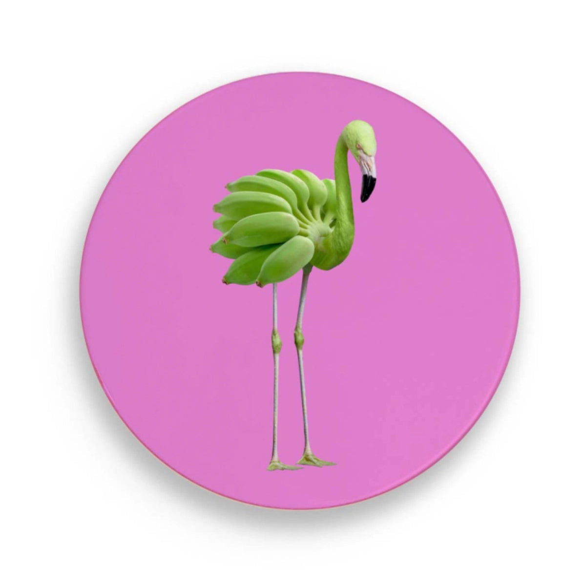 Untersetzer Flamingo D18cm Keramik in Mehrfarbig präsentiert im Onlineshop von KAQTU Design AG. Pfannenuntersatz ist von Easy Life