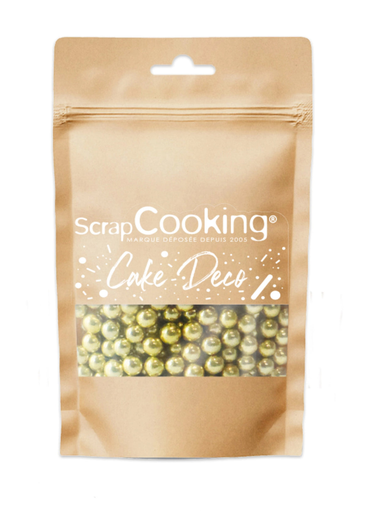 Zuckerstreusel Perlen gold 60g in Gold präsentiert im Onlineshop von KAQTU Design AG. Zutaten ist von Scrap Cooking