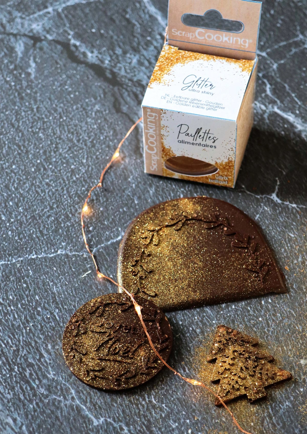 Glitzer Zucker essbar gold 5g in Gold präsentiert im Onlineshop von KAQTU Design AG. Zutaten ist von Scrap Cooking