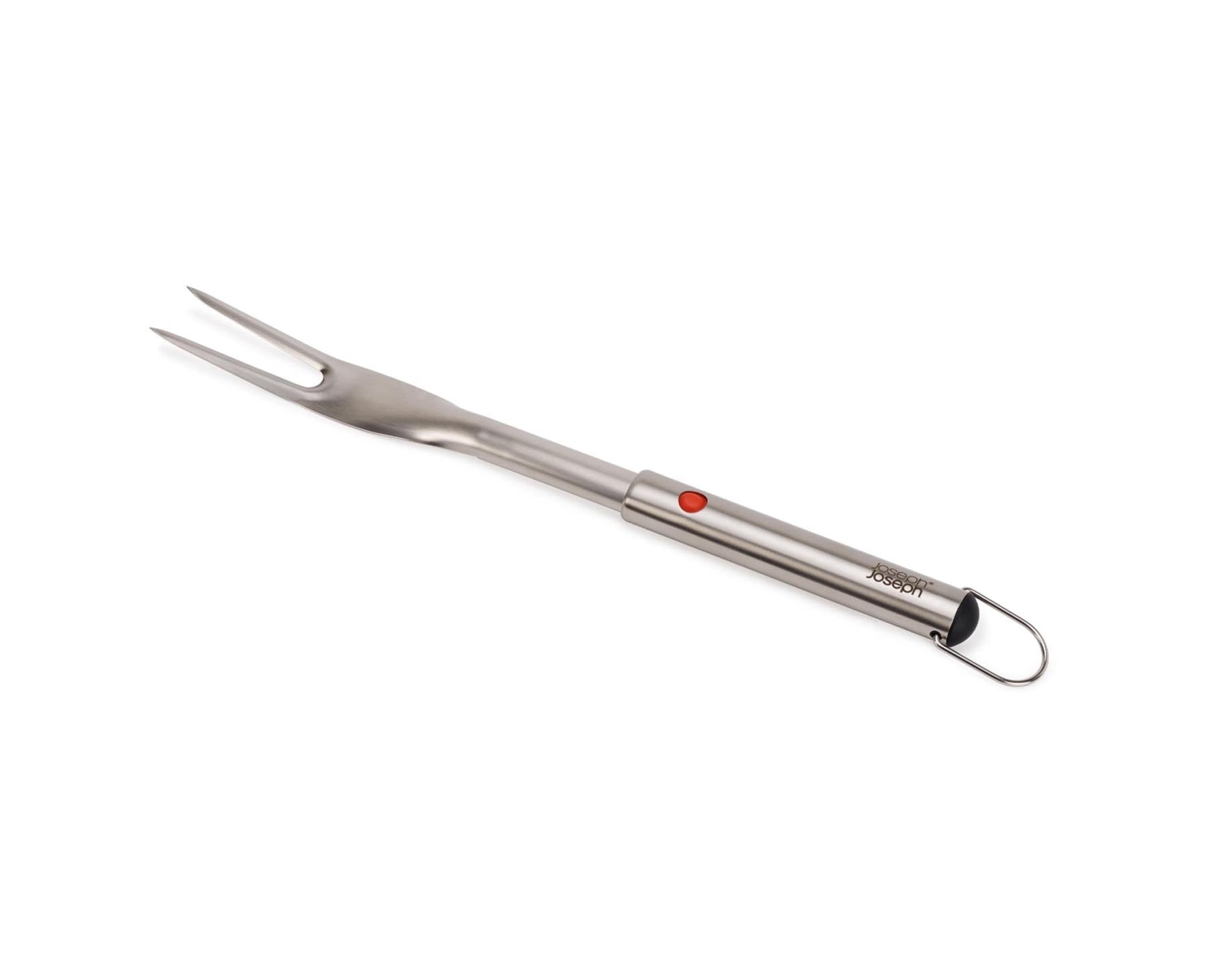 Praktische GrillOut BBQ Gabel von Joseph Joseph mit ausziehbarem Edelstahlkopf, ideal für das Grillen und Servieren von Fleisch und Gemüse.