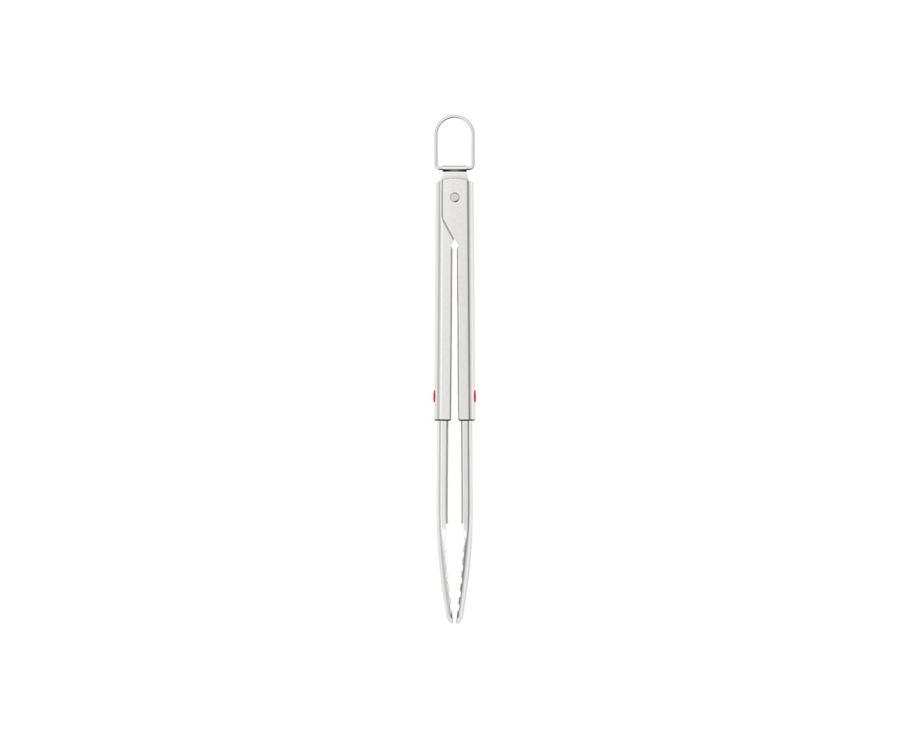 GrillOut BBQ Zange einziehbarer Kopf Edelstahl 42.5-34cm in Silber präsentiert im Onlineshop von KAQTU Design AG. Grillzubehör ist von Joseph Joseph