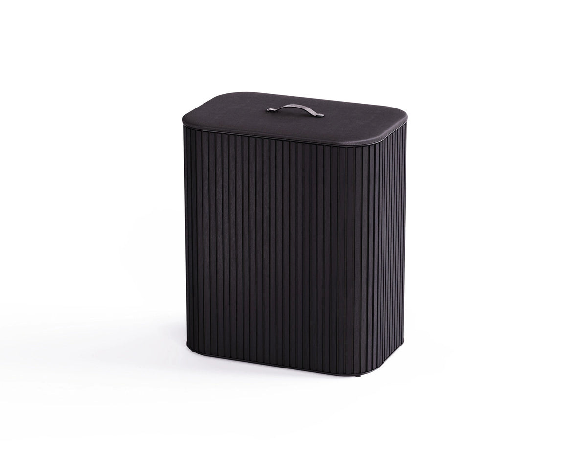 Tota Twin Luxe Wäschekorb 90l black in Schwarz präsentiert im Onlineshop von KAQTU Design AG. Wäschekorb ist von Joseph Joseph