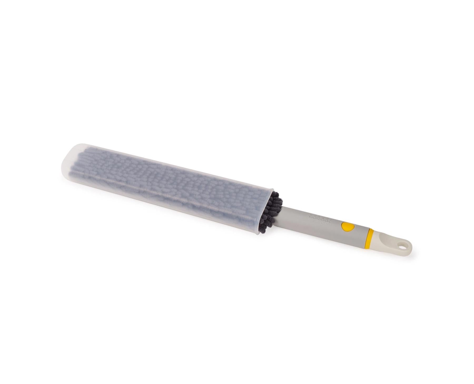 Eleganter CleanTech Staubwedel in light stone, ideal für effektives Staubwischen. Mit schützender Hülle für einfache Aufbewahrung.