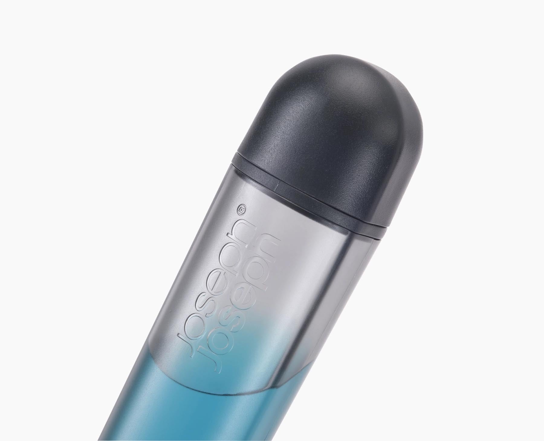 Elegante Spülbürste von Joseph Joseph mit Seifenspender und Ersatzkopf, ideal für müheloses und hygienisches Geschirrspülen.