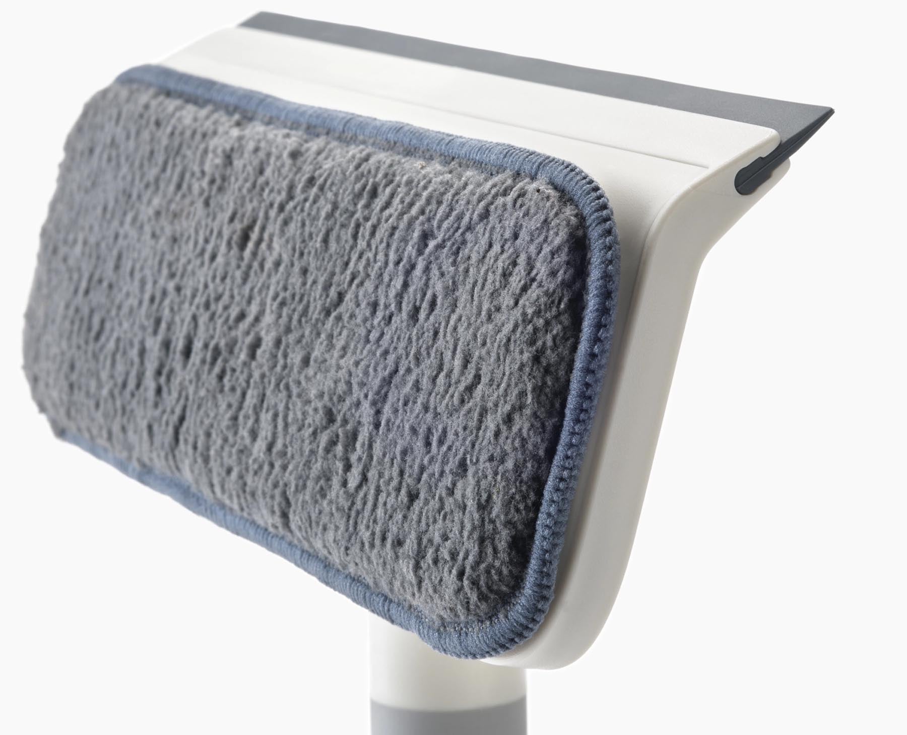 Effizientes CleanTech Ersatzpad in Blau, 27x9 cm, ideal für die gründliche Reinigung von Glasoberflächen ohne Streifen.