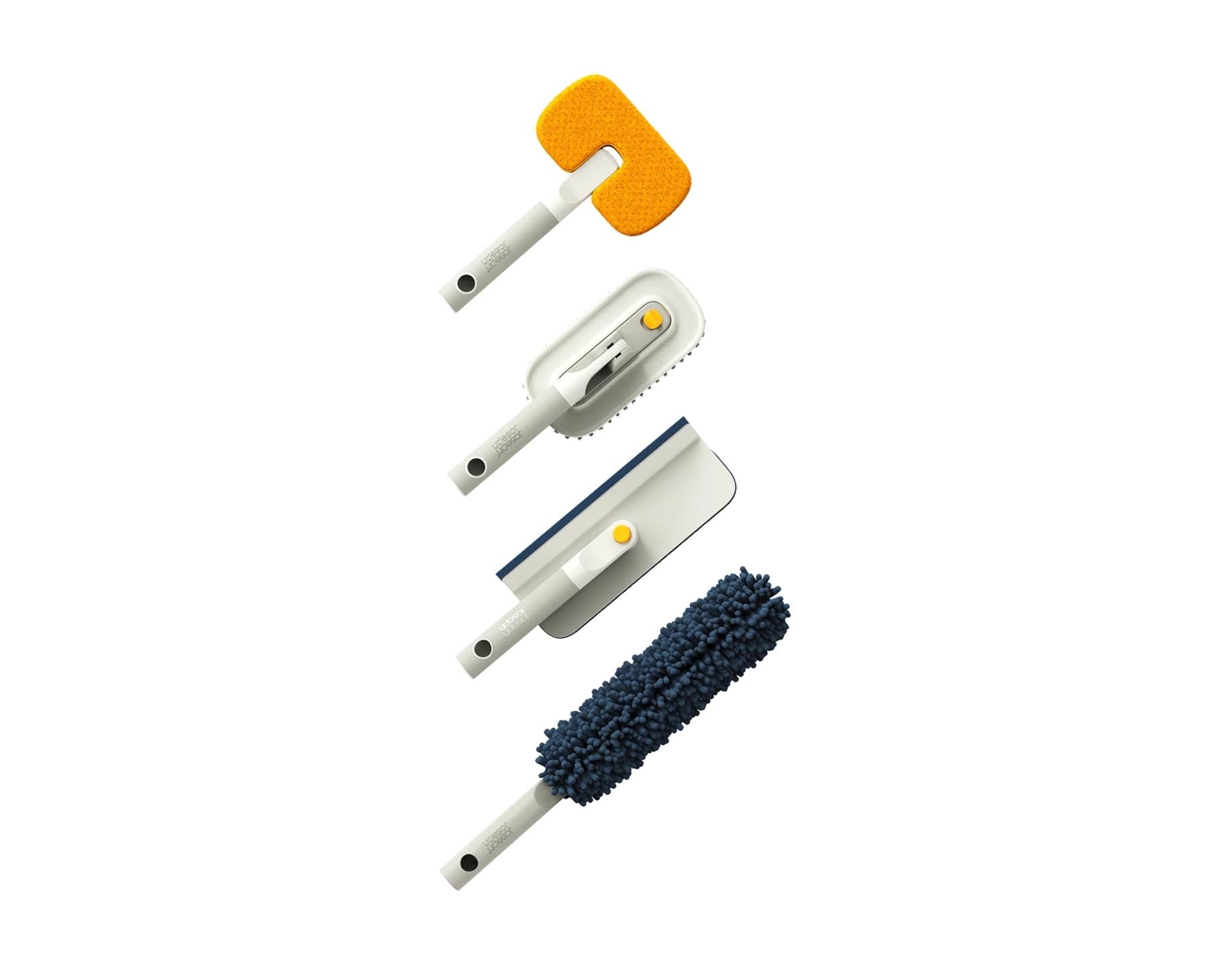 Komplettes CleanTech Reinigungsset in elegantem Light Stone, perfekt für effektive und ästhetische Haushaltsreinigung.