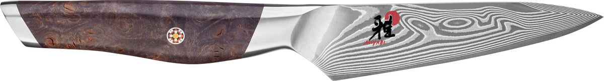 Iki Shotoh 10cm in Mehrfarbig präsentiert im Onlineshop von KAQTU Design AG. Damastmesser ist von Miyabi