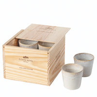 8er Set Grespresso Geschenkbox Kaffeetasse 190ml weiss