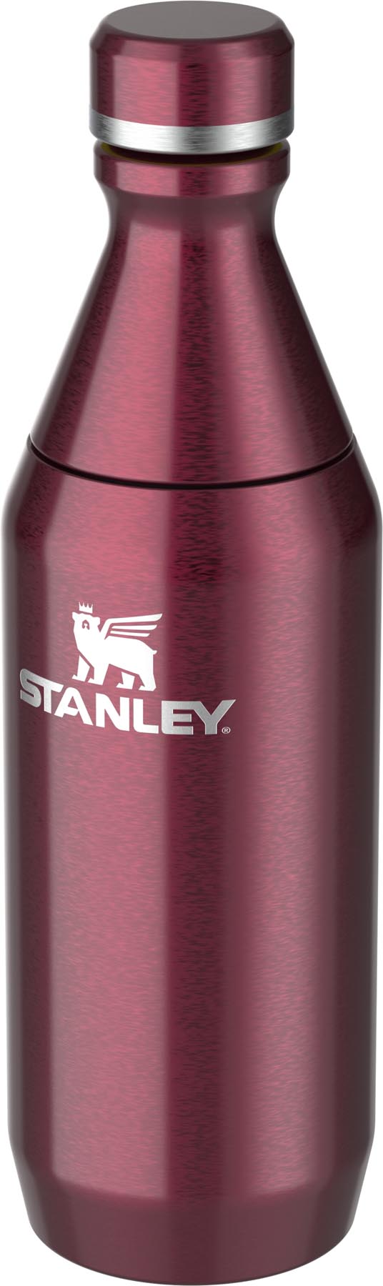 Stilvolle Stanley Thermosflasche in Garnet Shine, 0.35l, perfekt für den täglichen Gebrauch. Hält Getränke lange heiß oder kalt.