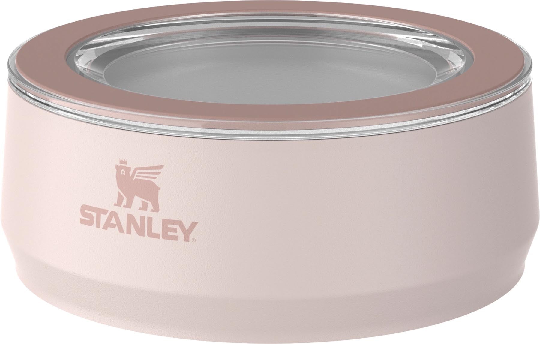 Elegante Futterschale in Roséquarz für Snacks, ideal für unterwegs. Hochwertige Snackbox von Stanley, 0.7l Fassungsvermögen.