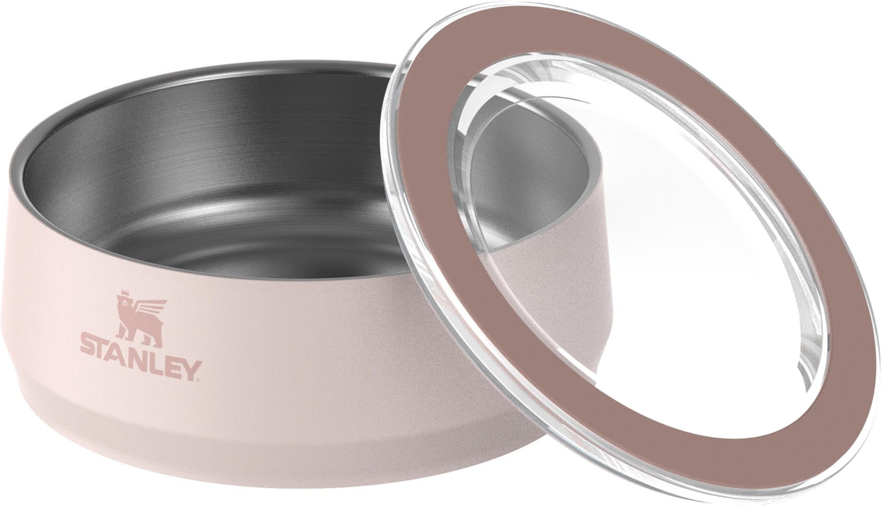 Stylische Futterschale in zartem Rosé, perfekt für Snacks und Mahlzeiten. Robuste Stanley-Qualität mit 0,7 l Volumen für unterwegs.
