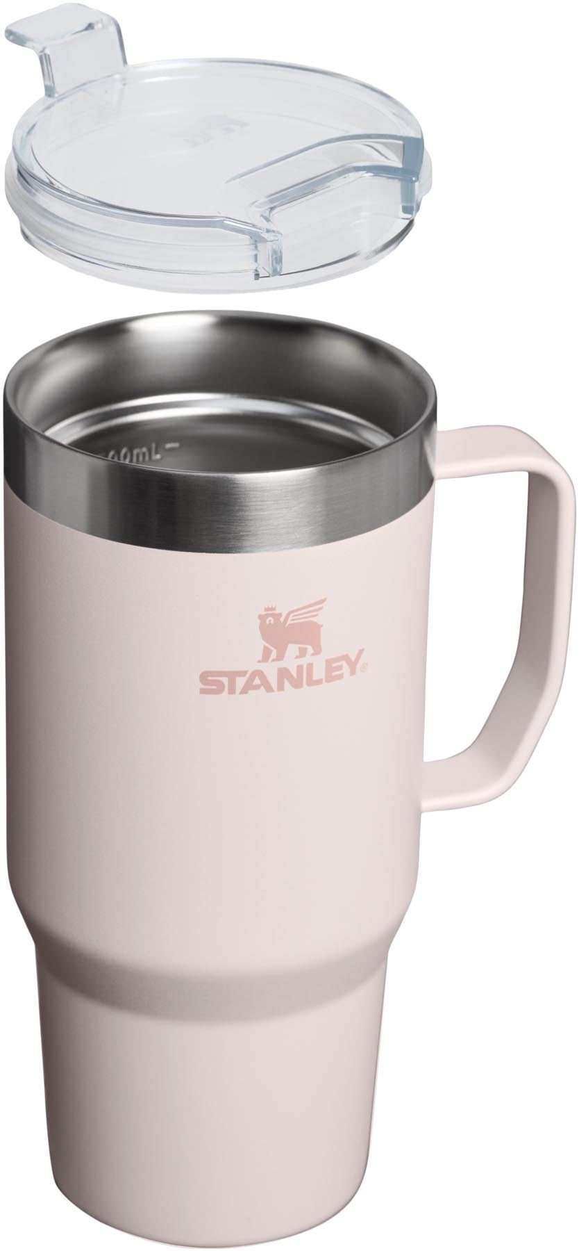 Elegante 0.7l Everyday Suburban Mug in sanftem Roséquarz von Stanley, ideal für unterwegs und vielseitig einsetzbar für alle Getränke.