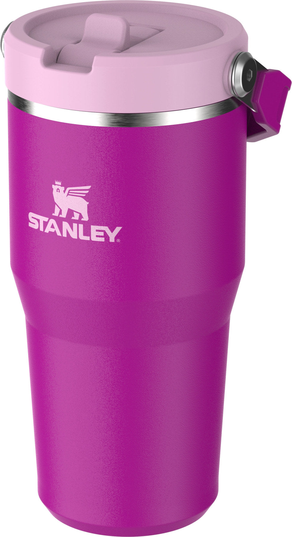 IceFlow Flip Straw Becher 0.6l violet blossom in Violett präsentiert im Onlineshop von KAQTU Design AG. Thermosflasche ist von Stanley