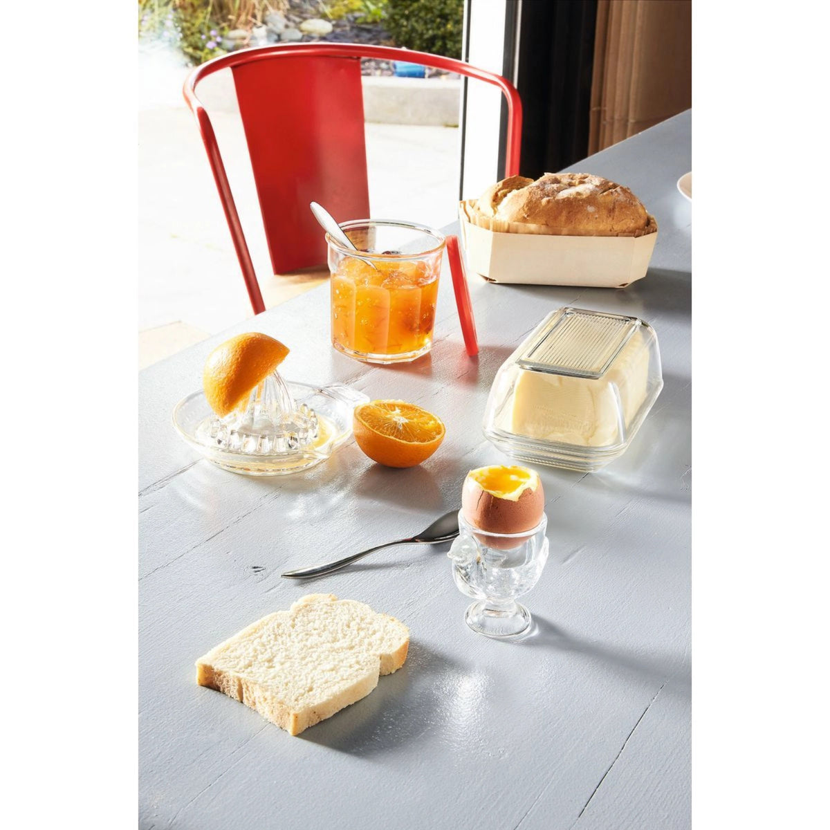 Butterdose 17x10.5x6.2cm Glas in Transparent präsentiert im Onlineshop von KAQTU Design AG. Aufbewahrungsdose ist von Arc
