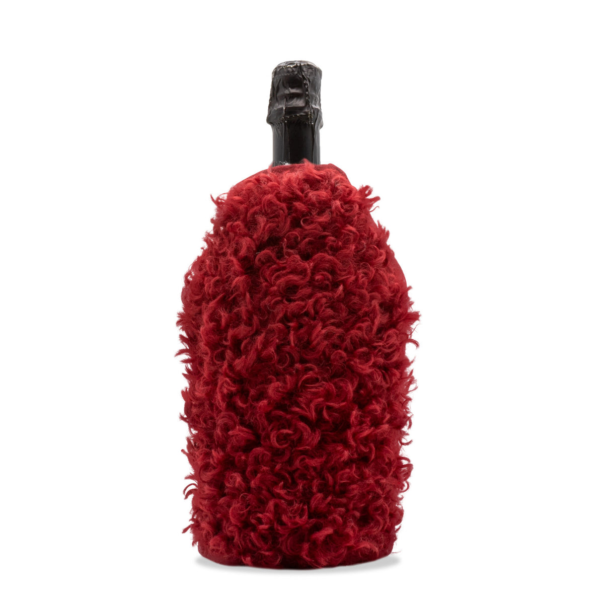 Flaschenkühler mit Wolle rot in Rot präsentiert im Onlineshop von KAQTU Design AG. Weinzubehör ist von Easy Life