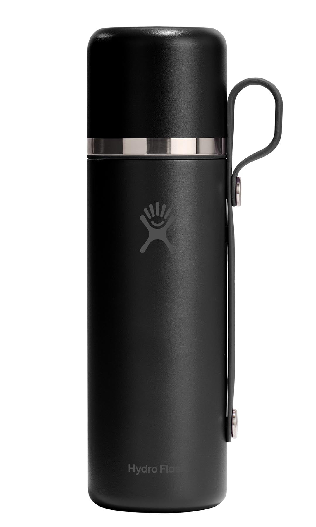 Trinkflasche Hot Flask & Cup 828ml schwarz in Schwarz präsentiert im Onlineshop von KAQTU Design AG. Trinkflasche ist von Hydro Flask