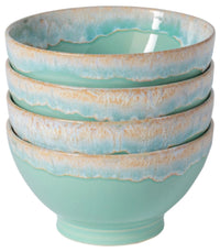 4er Set Latte Bowls Schale 550ml D14.5cm H8cm aqua