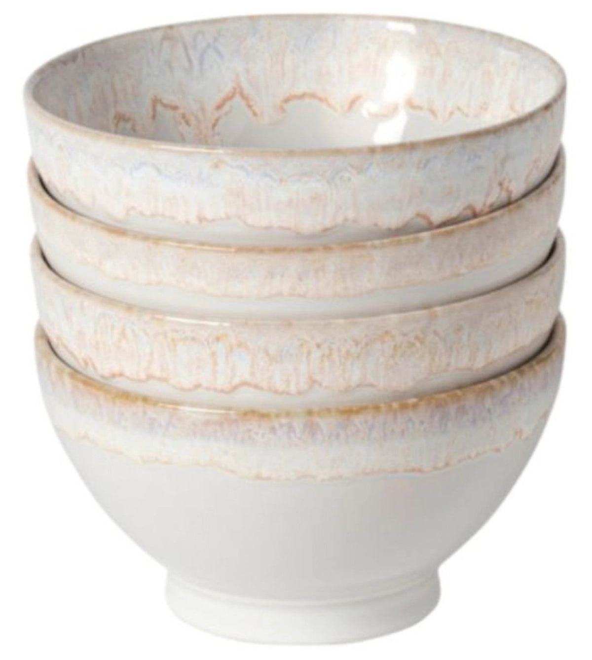 4er Set Latte Bowls Schale 550ml D14.5cm H8cm weiss in Weiss präsentiert im Onlineshop von KAQTU Design AG. Schale ist von Costa Nova