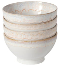 4er Set Latte Bowls Schale 550ml D14.5cm H8cm weiss