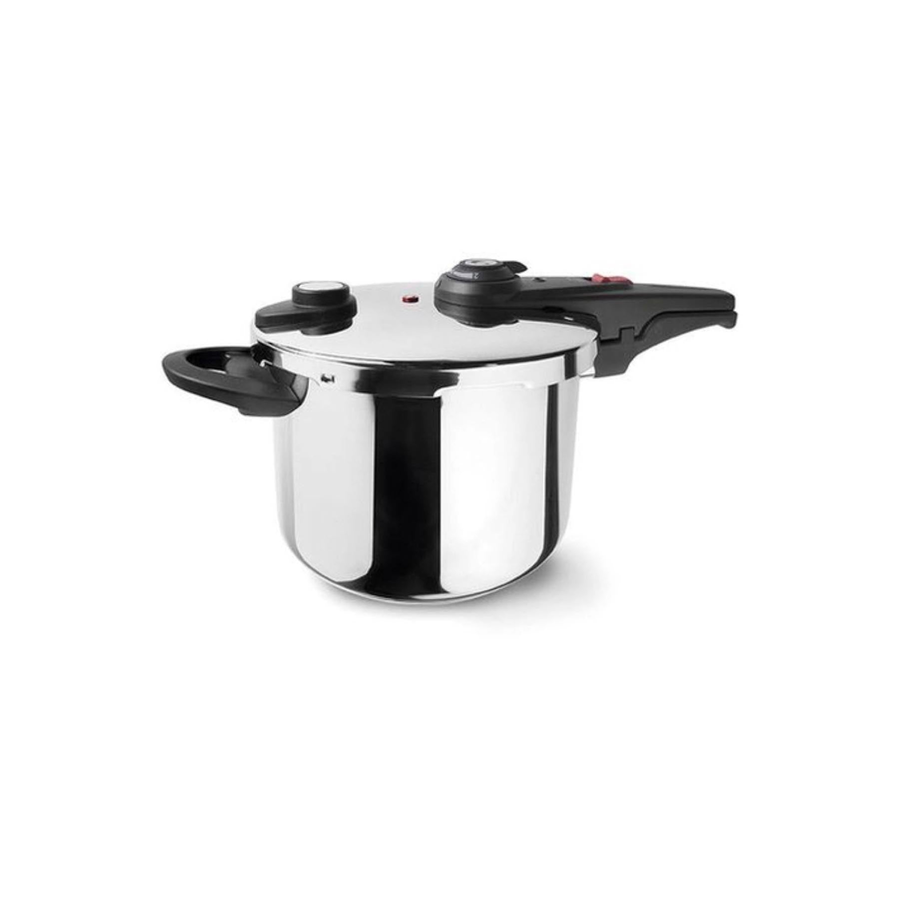 Master Schnellkochtopf  22cm 6l in Silber präsentiert im Onlineshop von KAQTU Design AG. Küchenhelfer ist von Lacor