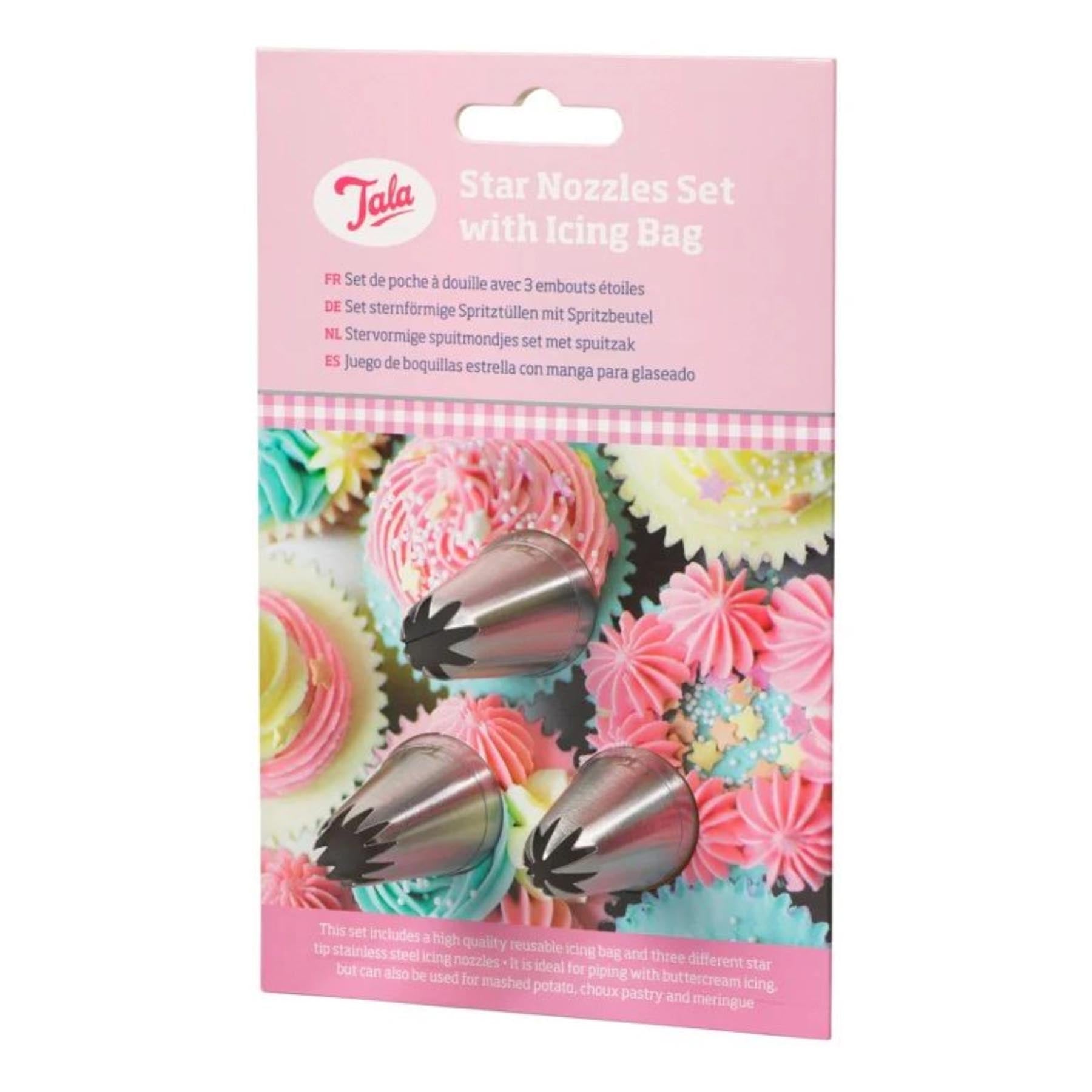 3er Set Tüllen Stern in  präsentiert im Onlineshop von KAQTU Design AG. Backutensilien ist von Tala