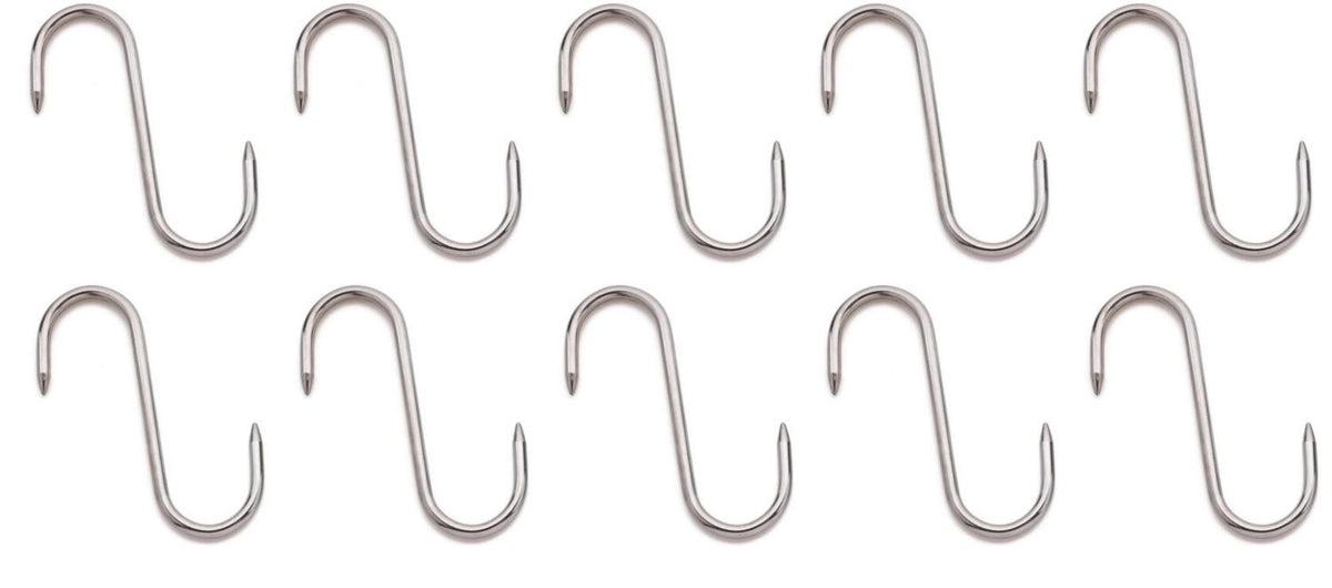 10er Set Fleischhaken 14cm in Silber präsentiert im Onlineshop von KAQTU Design AG. Küchenhelfer ist von Vollrath