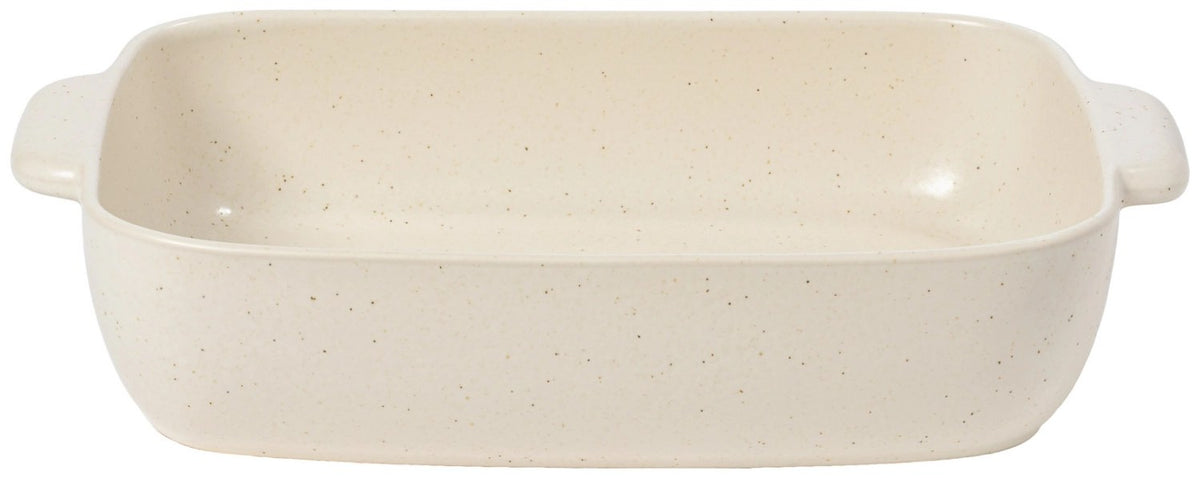 Rechteckige Backform aus Steinzeug in Beige von Costa Nova, Serie Pacifica, Masse 40.8x26.9x8.2cm, Fassungsvermögen 4.61 Liter.