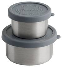 Set di 2 contenitori snack 100ml + 200ml Grigio Scuro