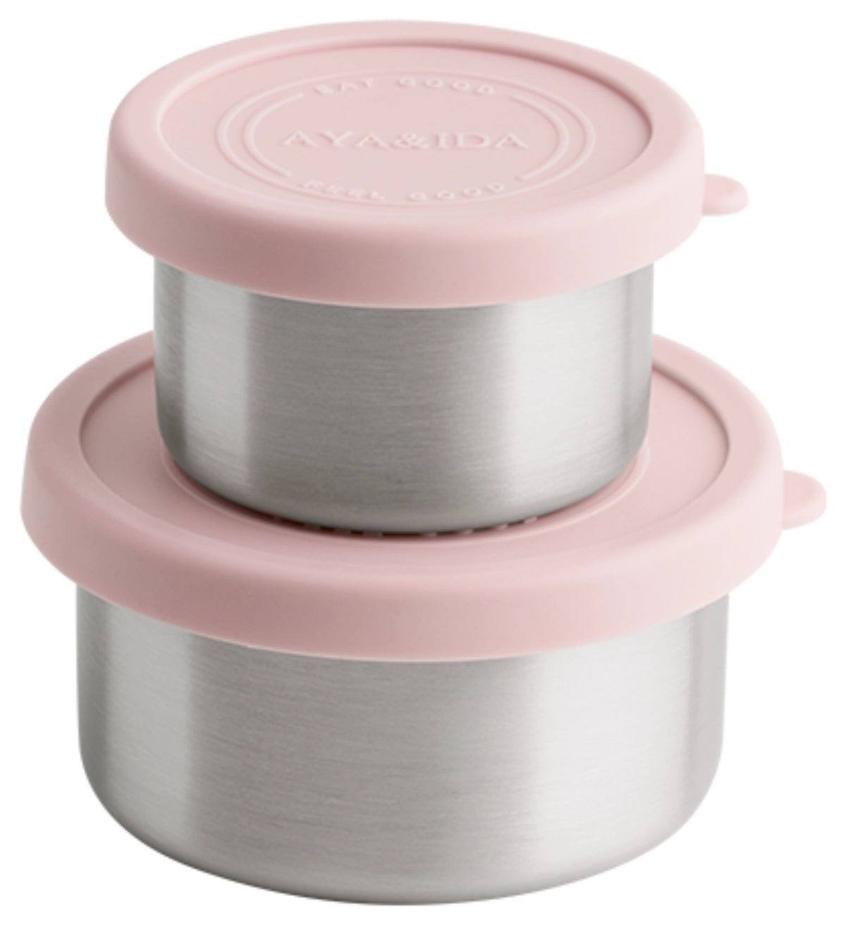 2er Set Snack Container 100ml + 200ml Soft Rose in Pink präsentiert im Onlineshop von KAQTU Design AG. Snackbox ist von AYA&IDA