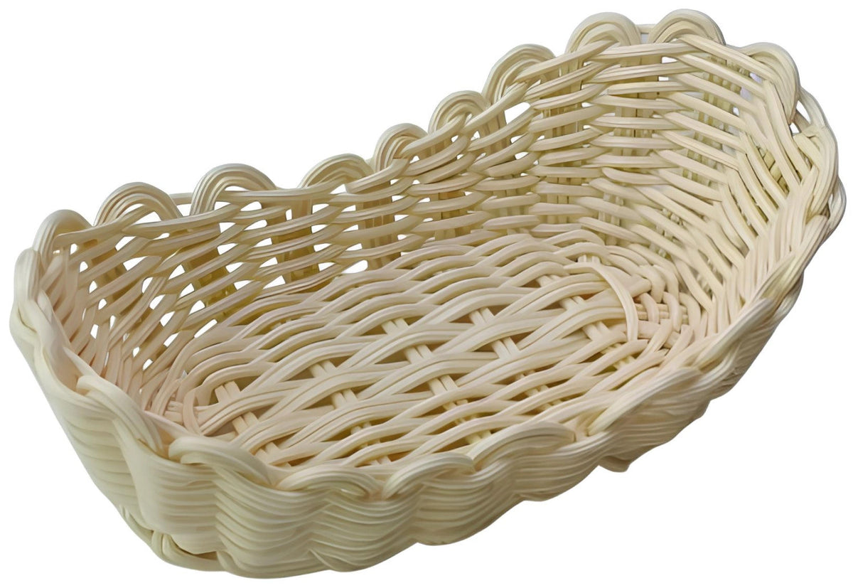 Brotkorb oval 23x13x8.5cm beige in Beige präsentiert im Onlineshop von KAQTU Design AG. Brotkorb ist von Lagotto