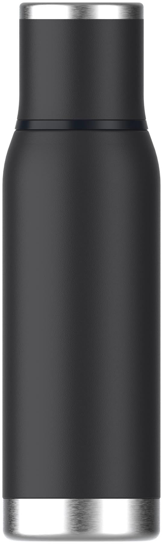 Schwarze Adventure To-Go Flasche 0.75l von Stanley, ideal für unterwegs, mit modernem Design und praktischer Handhabung.