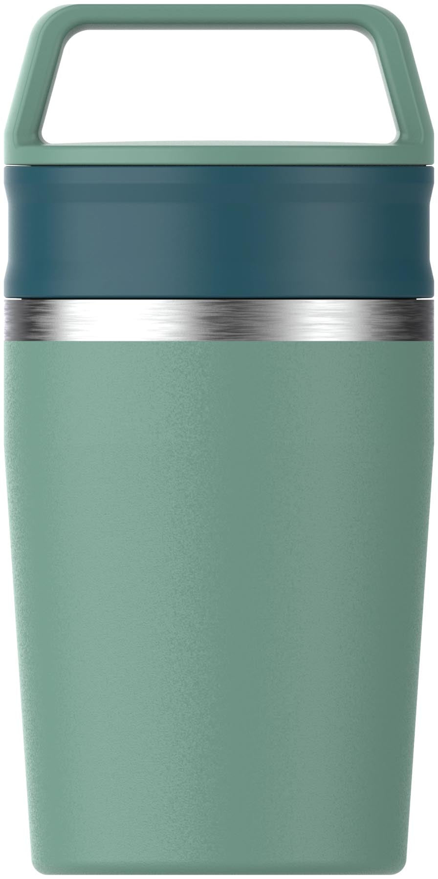 Stylischer Café-To-Go Travel Mug in frischem Frühlingsgrün von Stanley, ideal für unterwegs und perfekt für heiße Getränke.