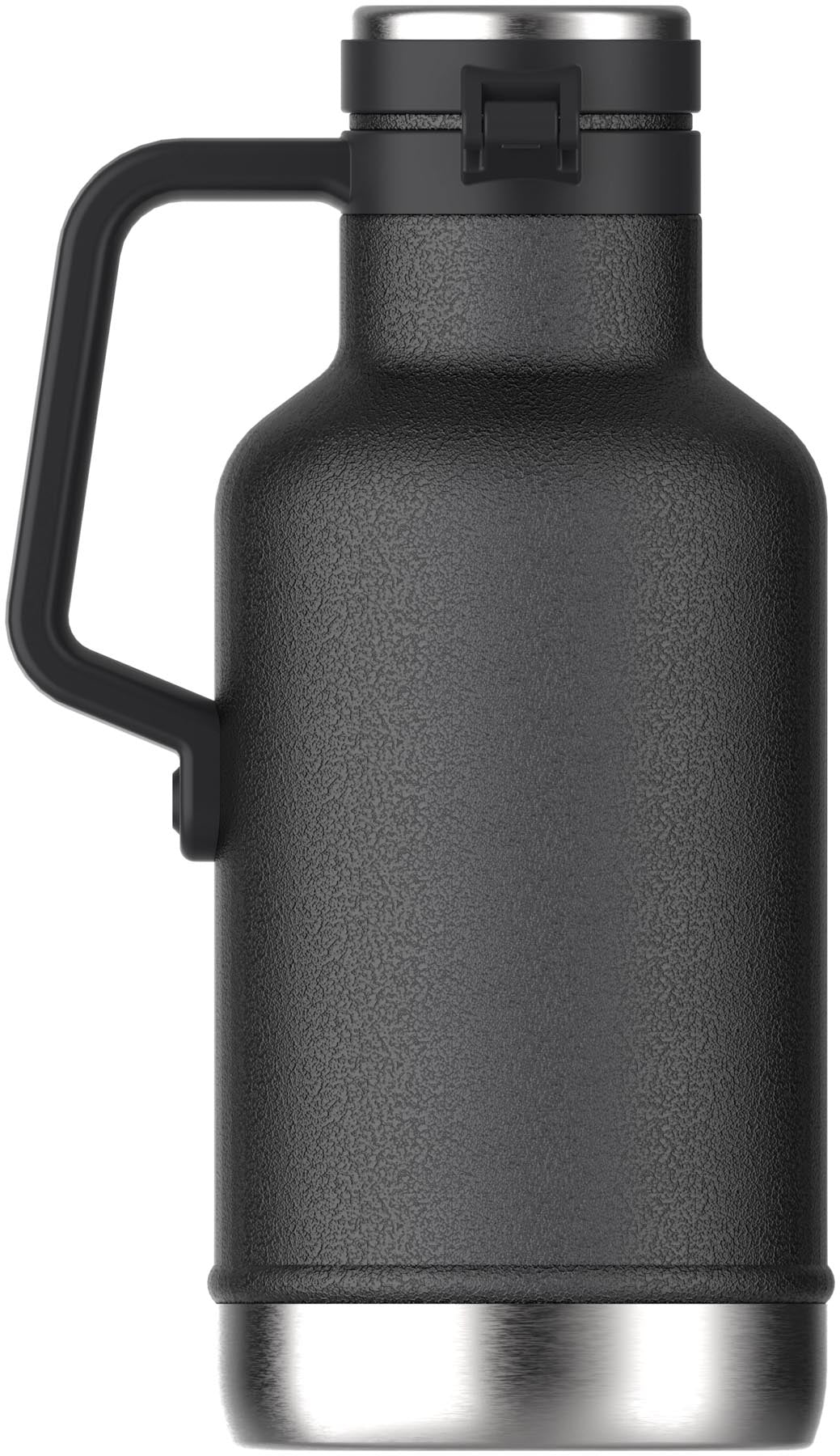 Stylischer Easy-Pour Growler in Hammertone Schwarz von Stanley, ideal für Getränke unterwegs. Kapazität: 1,9 Liter.