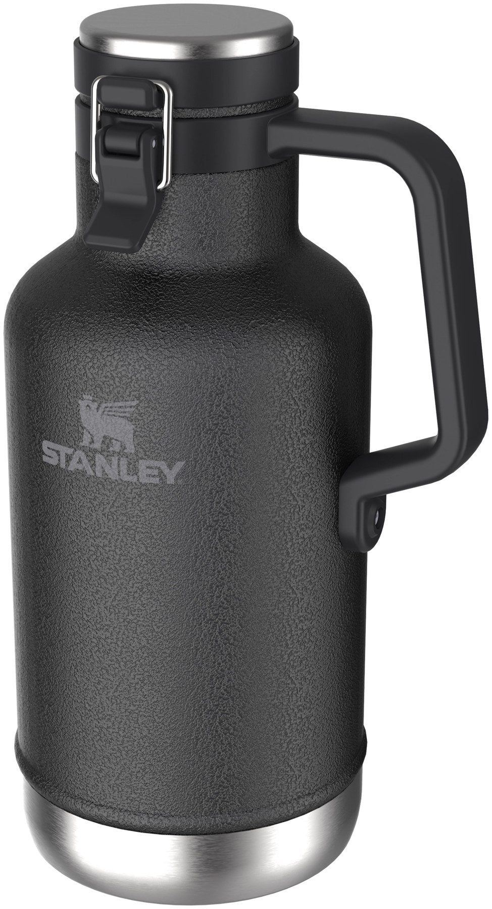 Easy-Pour Growler 1.9l hammertone black in Schwarz präsentiert im Onlineshop von KAQTU Design AG. Thermosflasche ist von Stanley
