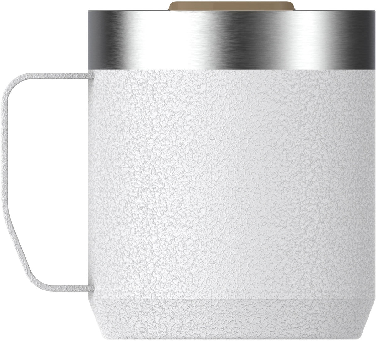 Everyday Camp Mug 0.35l hammertone frost in Weiss präsentiert im Onlineshop von KAQTU Design AG. Thermosflasche ist von Stanley