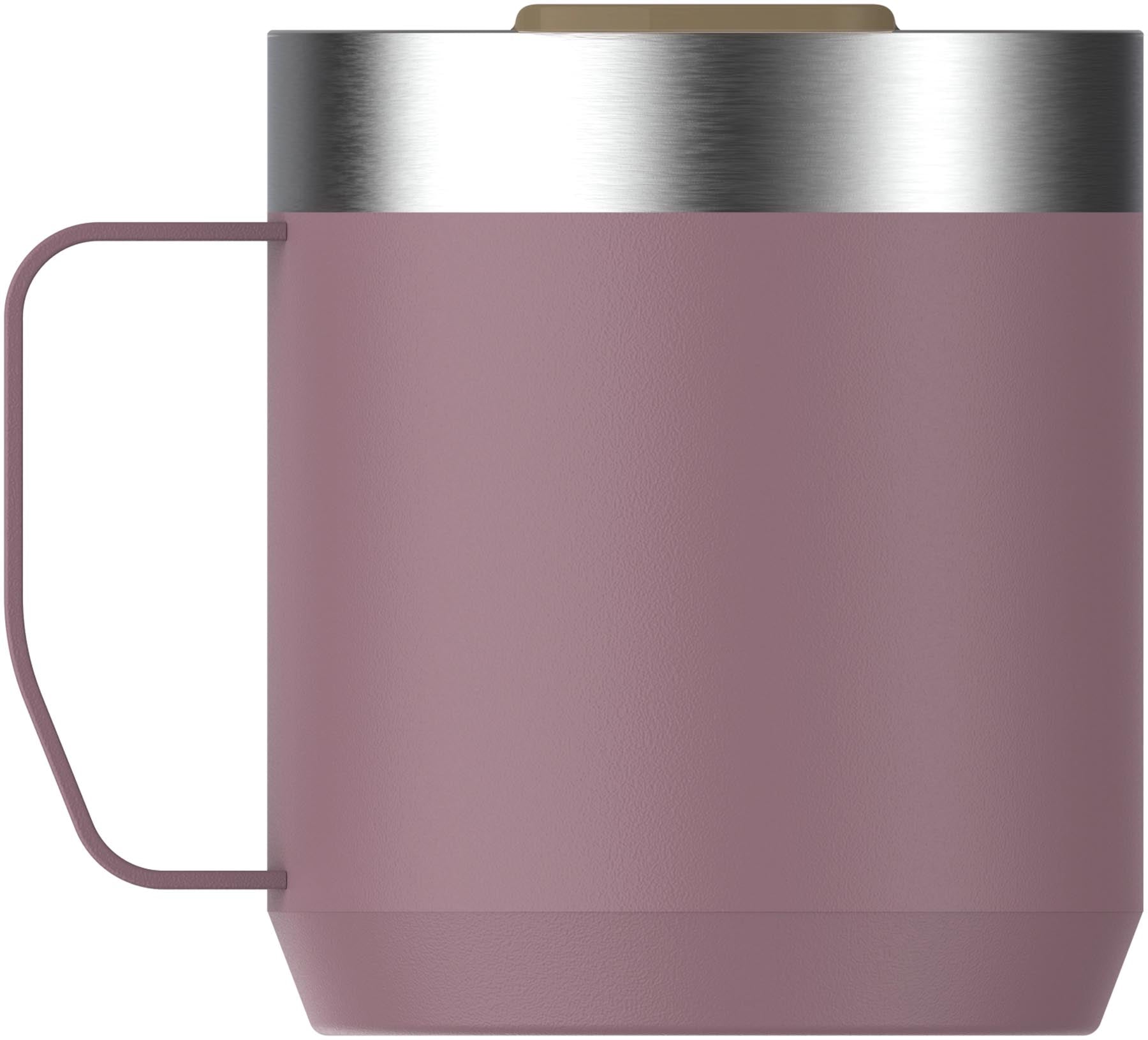Stylischer Everyday Camp Mug in lila Rauchfarbe, ideal für unterwegs. Hält Getränke warm oder kalt, perfekt für Abenteuer und Alltag.
