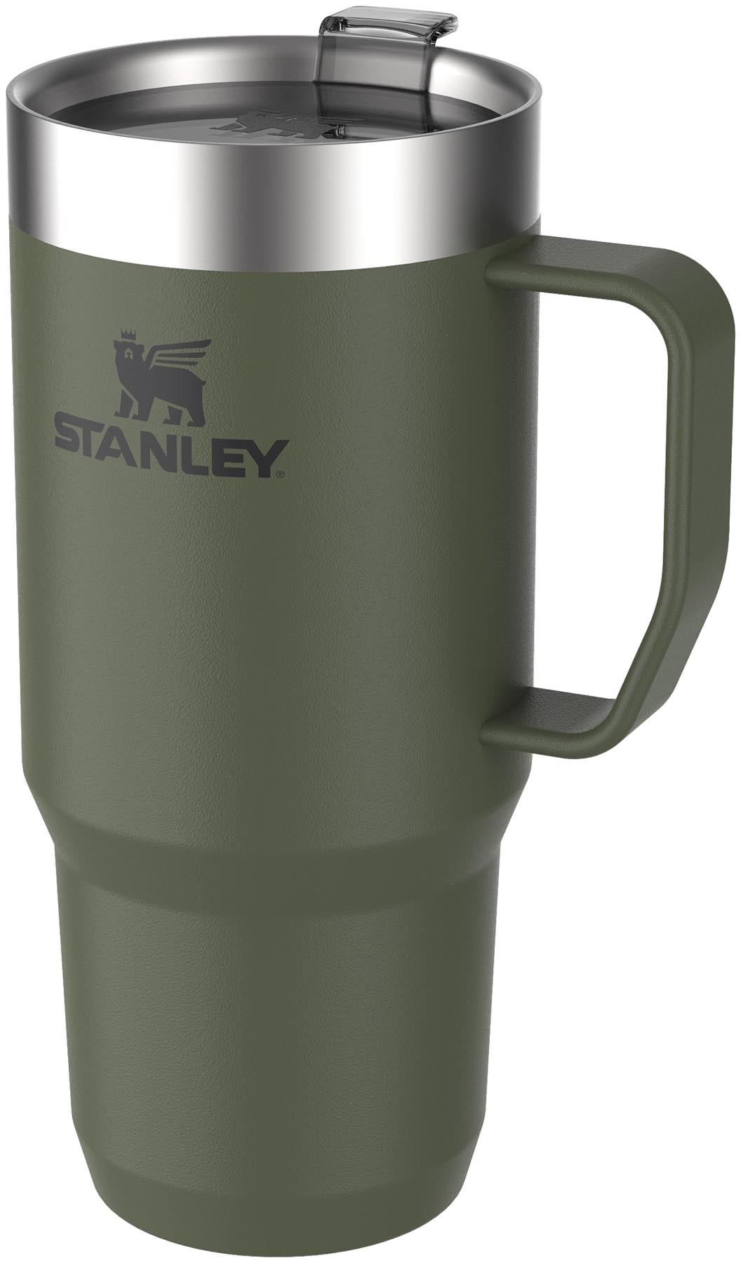 Elegante Everyday Suburban Tasse in getrocknetem Kieferngrün von Stanley, vielseitig einsetzbar für alle Getränke, ideal für unterwegs.