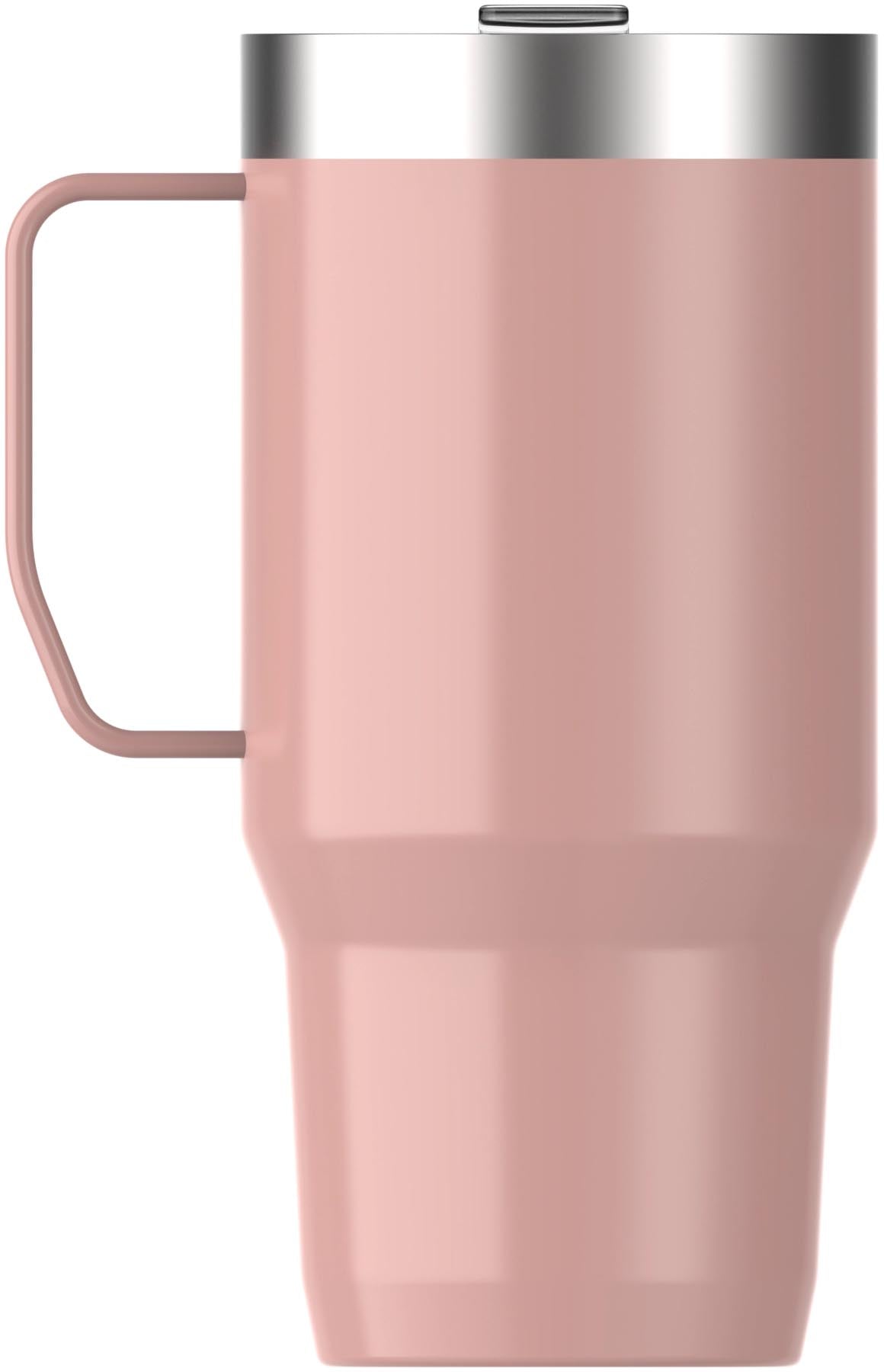 Eleganter Everyday Suburban Mug in Peach Rose Gloss von Stanley, ideal für heiße und kalte Getränke, perfekt für den Alltag.