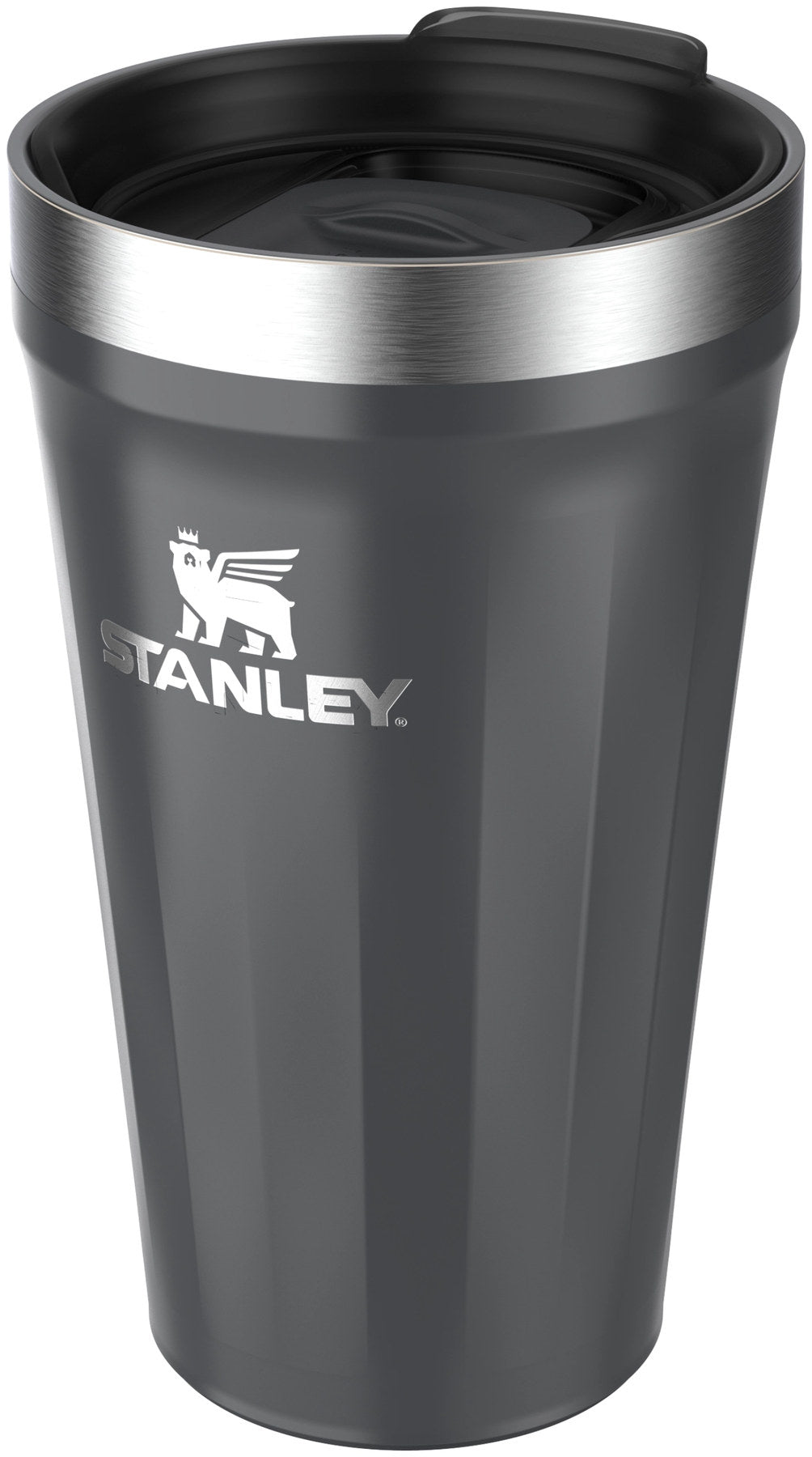 Everyday Tumbler TXT 0.47l black gloss in Schwarz präsentiert im Onlineshop von KAQTU Design AG. Thermosflasche ist von Stanley