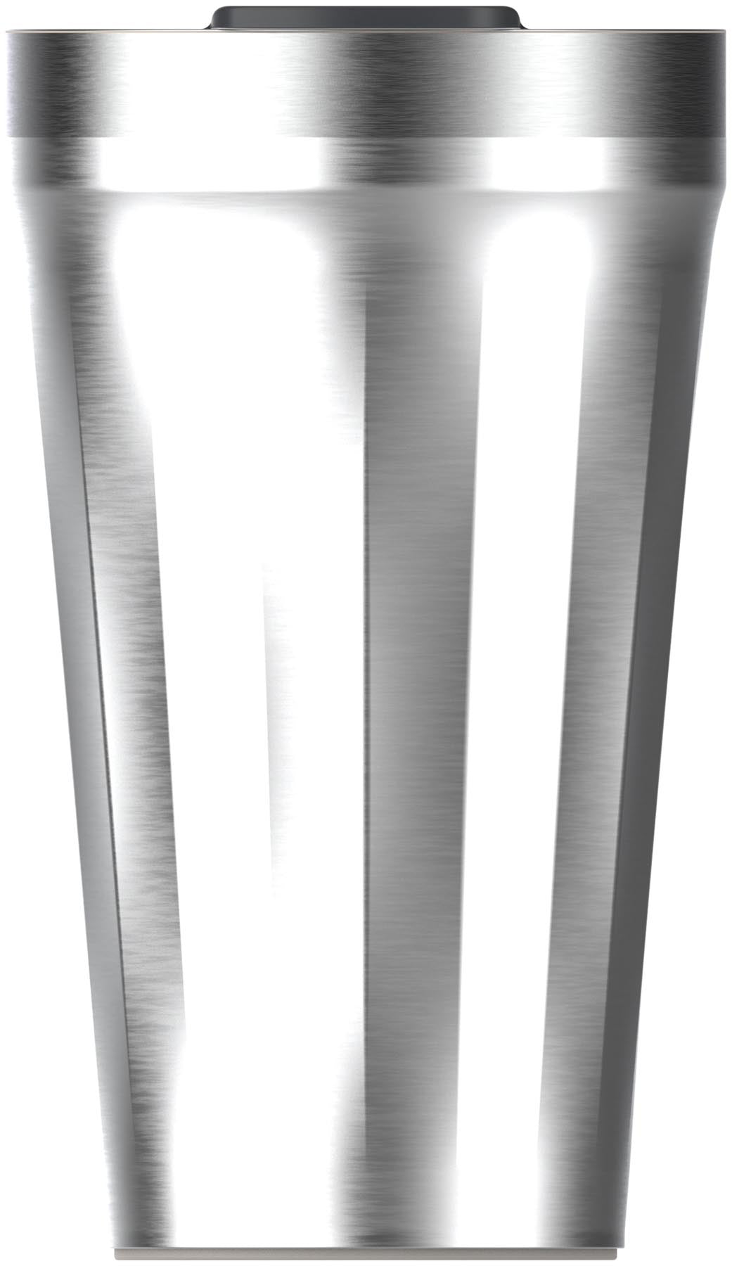 Eleganter Everyday Tumbler aus Edelstahl in Grau, ideal für unterwegs. Perfekt für heiße und kalte Getränke, von Stanley.