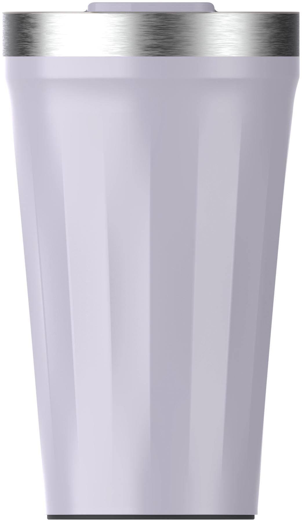 Stylische violette Thermosflasche Everyday Tumbler TXT 0.47l von Stanley, ideal für unterwegs und perfekt für heiße oder kalte Getränke.