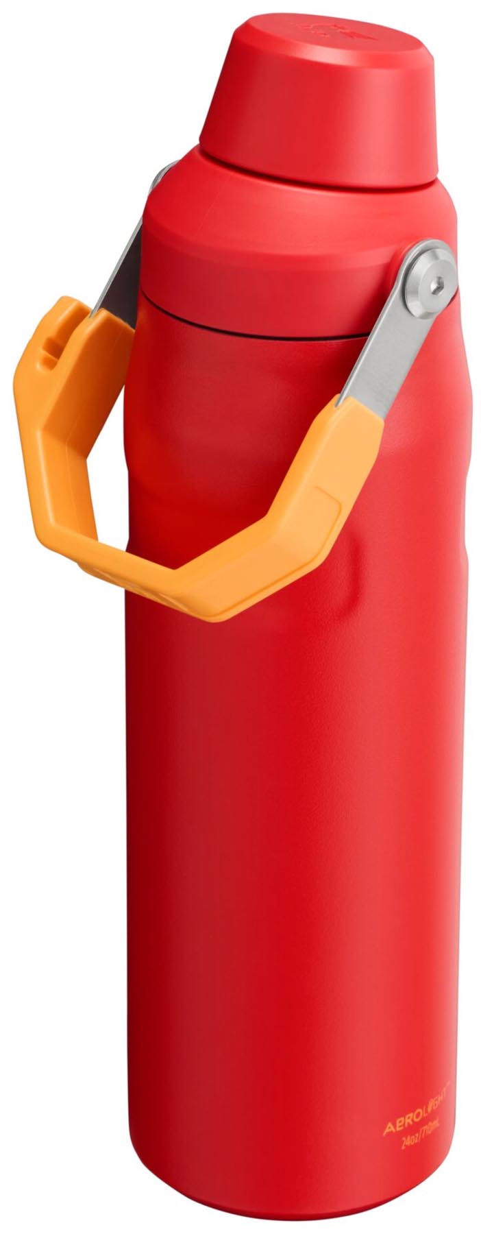 Stylische Stanley Thermosflasche IceFlow Fast Flow 0.7l in Chili-Rot, ideal für kalte Getränke und unterwegs. Perfekt für Abenteuer und Alltag.