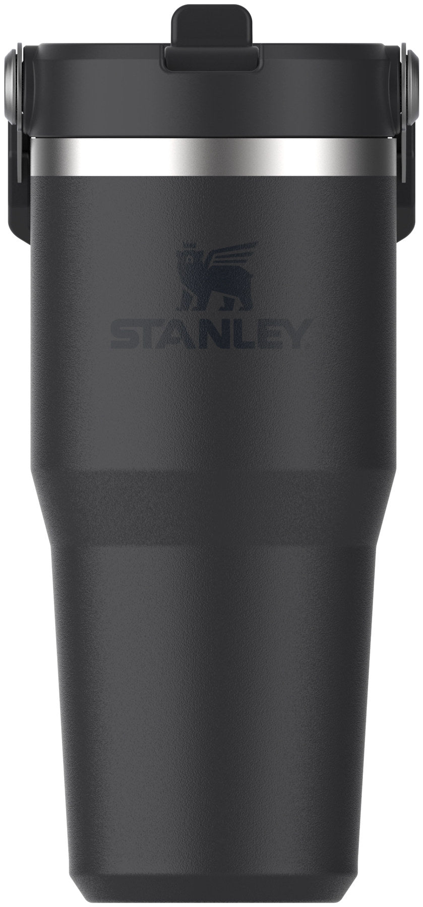IceFlow Flip Straw Becher 0.41l black 2.0 in Schwarz präsentiert im Onlineshop von KAQTU Design AG. Thermosflasche ist von Stanley