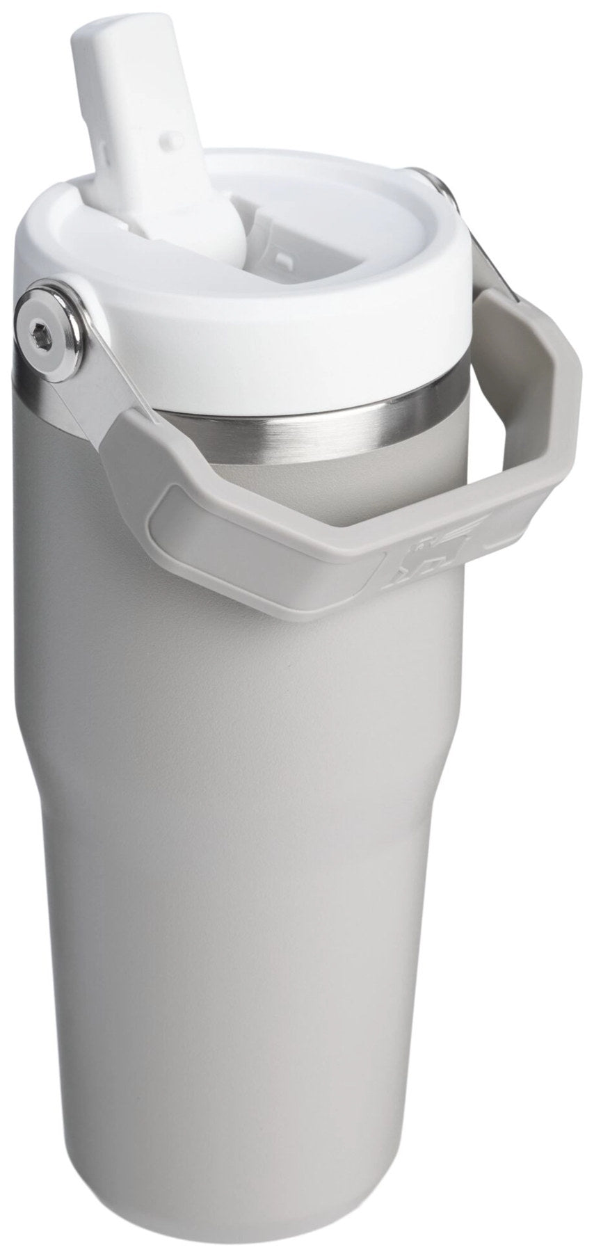 IceFlow Flip Straw Becher 0.41l ash in Grau präsentiert im Onlineshop von KAQTU Design AG. Thermosflasche ist von Stanley