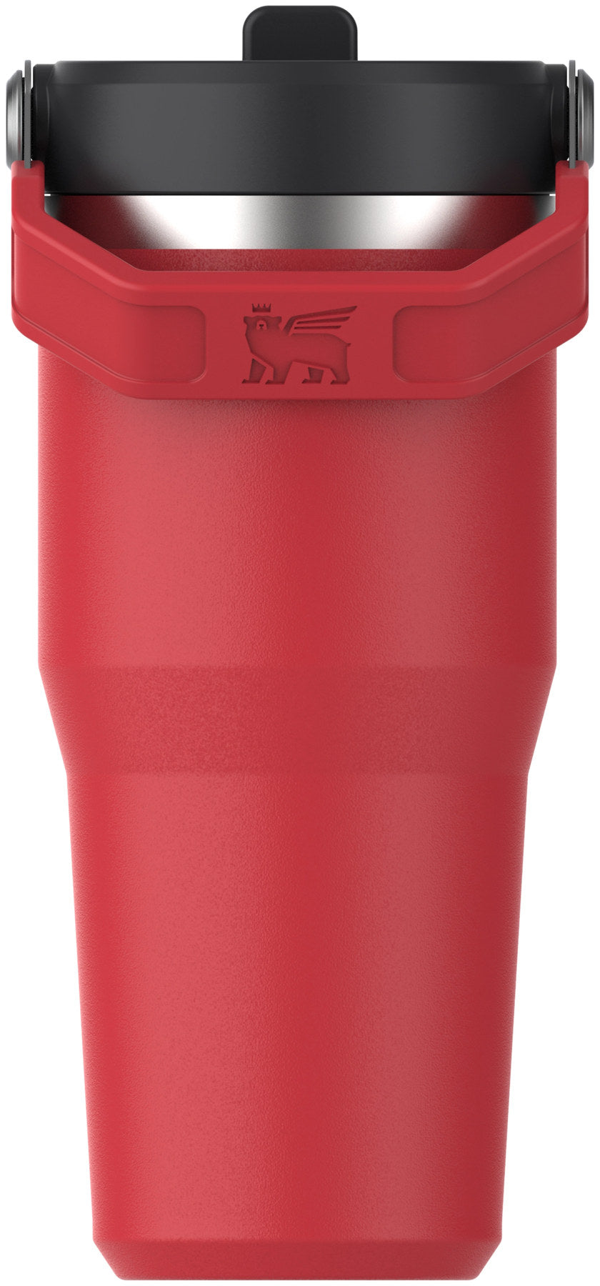 IceFlow Flip Straw Becher 0.41l chili black in Schwarz präsentiert im Onlineshop von KAQTU Design AG. Thermosflasche ist von Stanley
