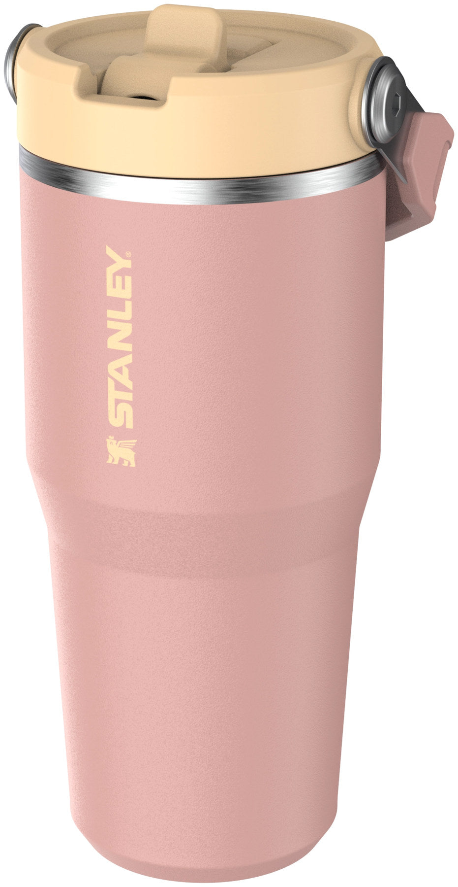 IceFlow Flip Straw Becher 0.41l peach rose in Pink präsentiert im Onlineshop von KAQTU Design AG. Thermosflasche ist von Stanley