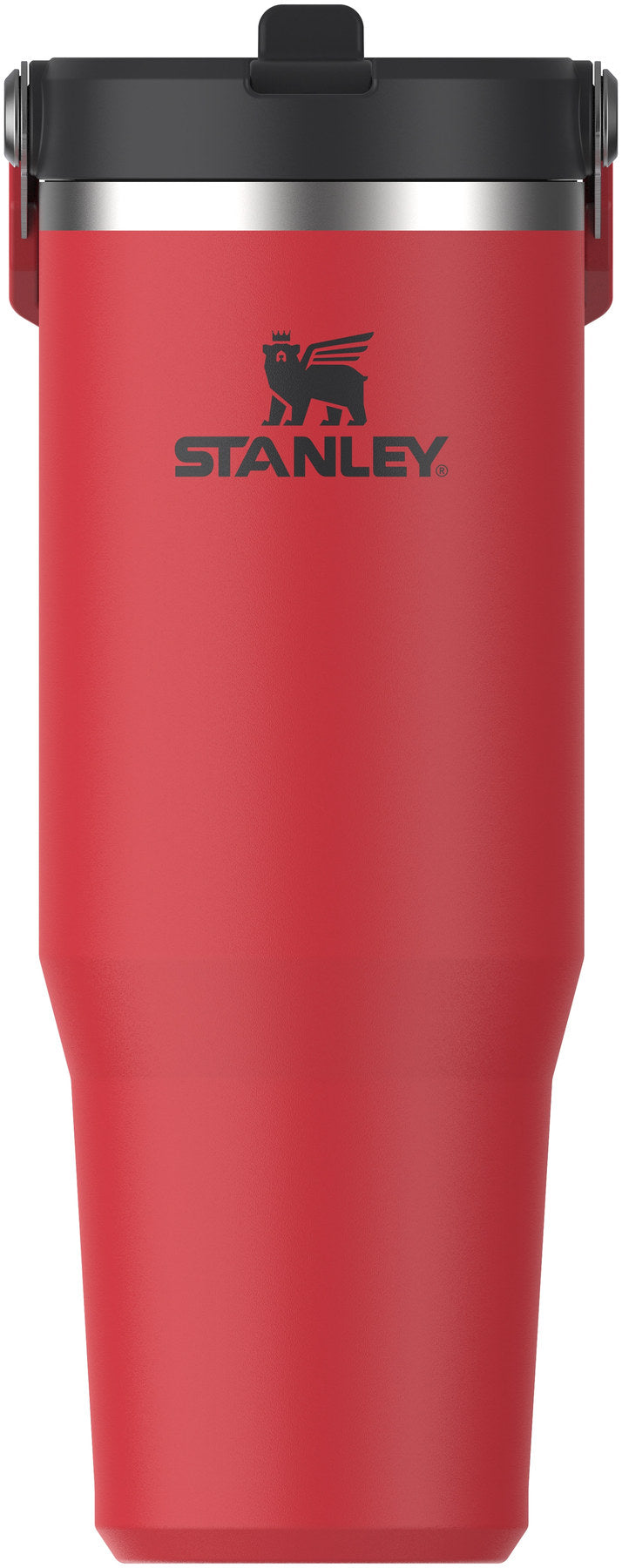 IceFlow Flip Straw Becher 0.89l chili black in Schwarz präsentiert im Onlineshop von KAQTU Design AG. Thermosflasche ist von Stanley