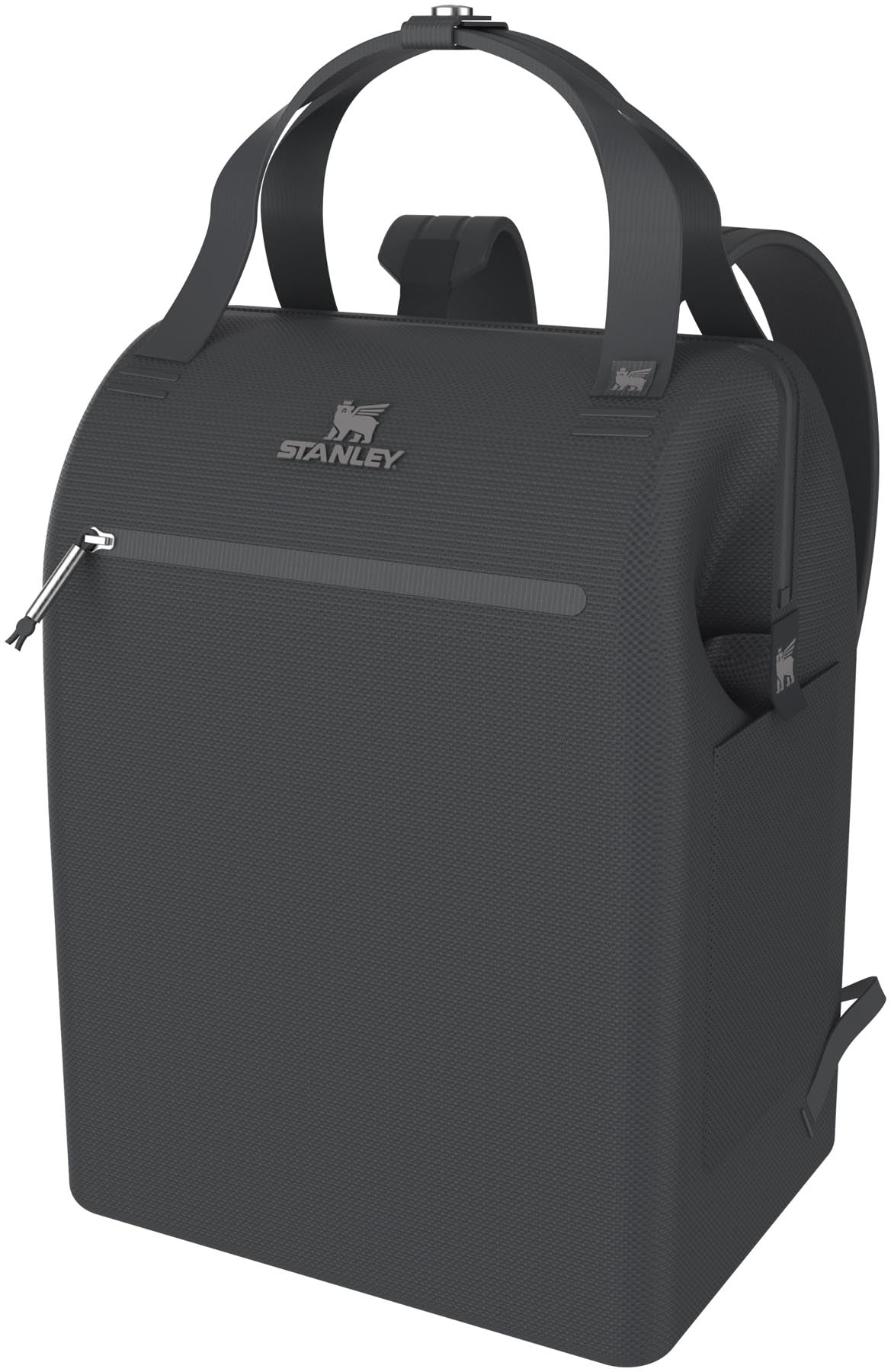 Stylischer Madeleine Mini Backpack Soft Cooler in Schwarz, ideal für Ausflüge und Picknicks, bietet 13.2l Kühlvolumen von Stanley.