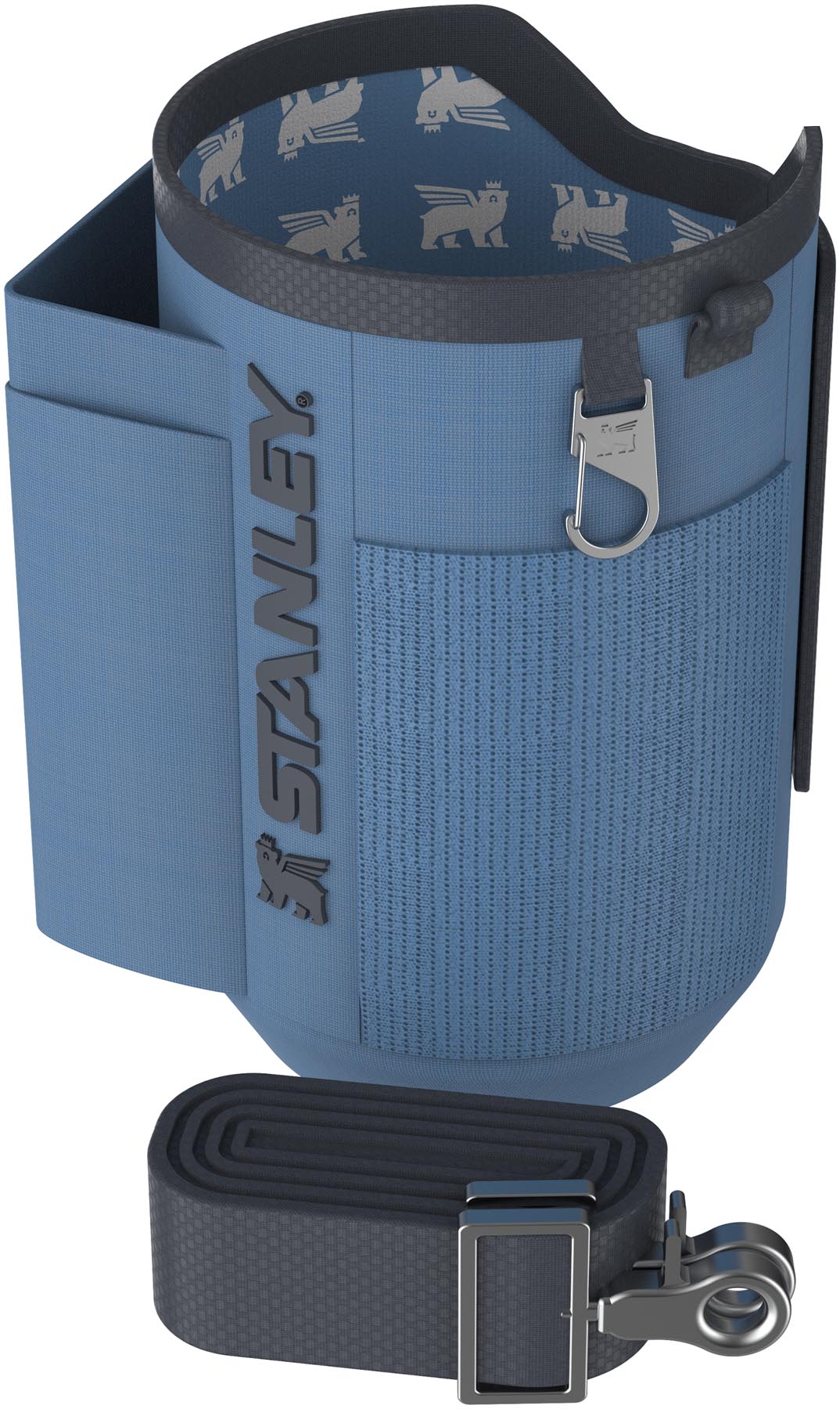 Praktische Stanley Thermosflasche in sanftem Himmelblau, 1,18 l, perfekt für den Alltag und hält deine Getränke über Stunden kühl oder warm.