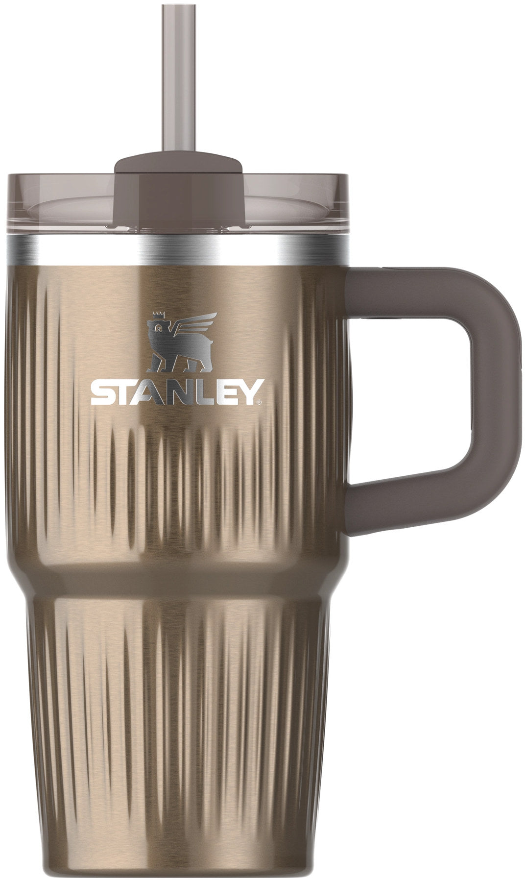 Quencher Fluted 0.59l pale gold shine in Gold präsentiert im Onlineshop von KAQTU Design AG. Thermosflasche ist von Stanley